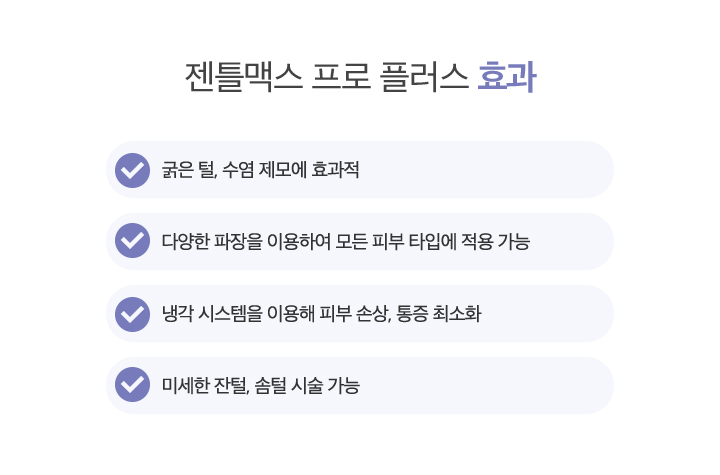젠틀맥스 프로 플러스 효과